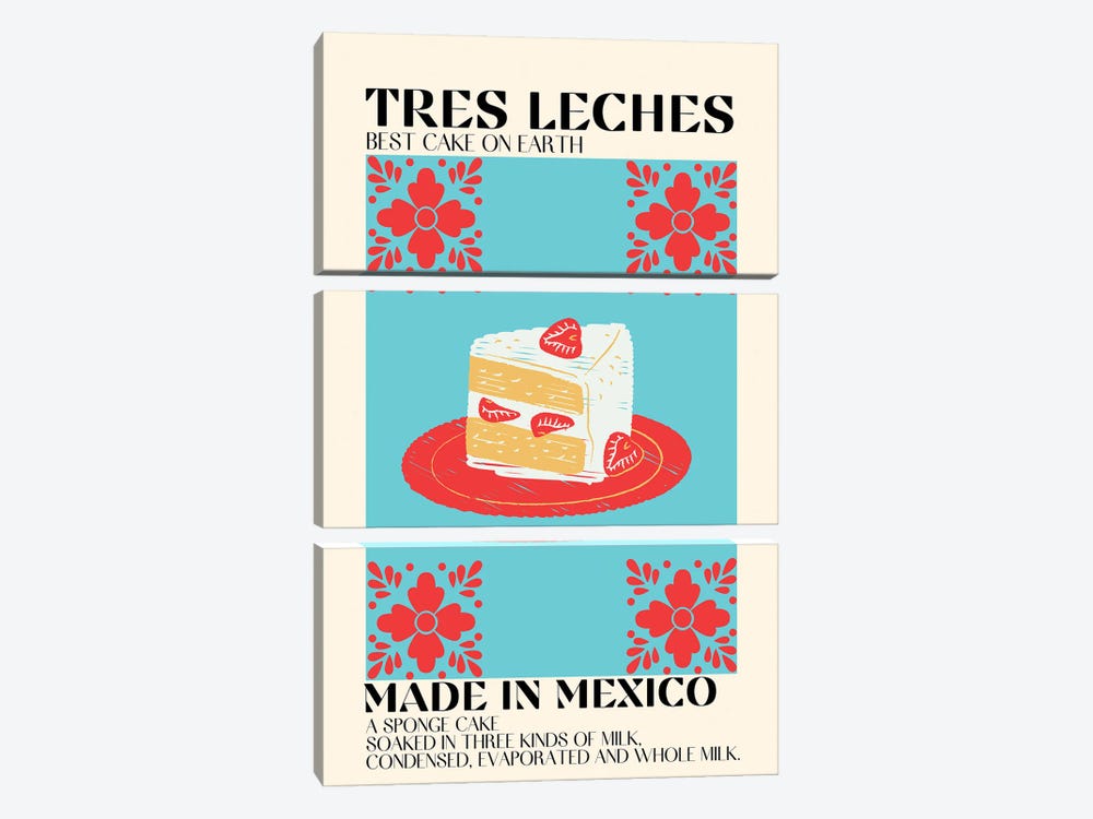 Tres Leches by Gaec Studio 3-piece Canvas Art Print