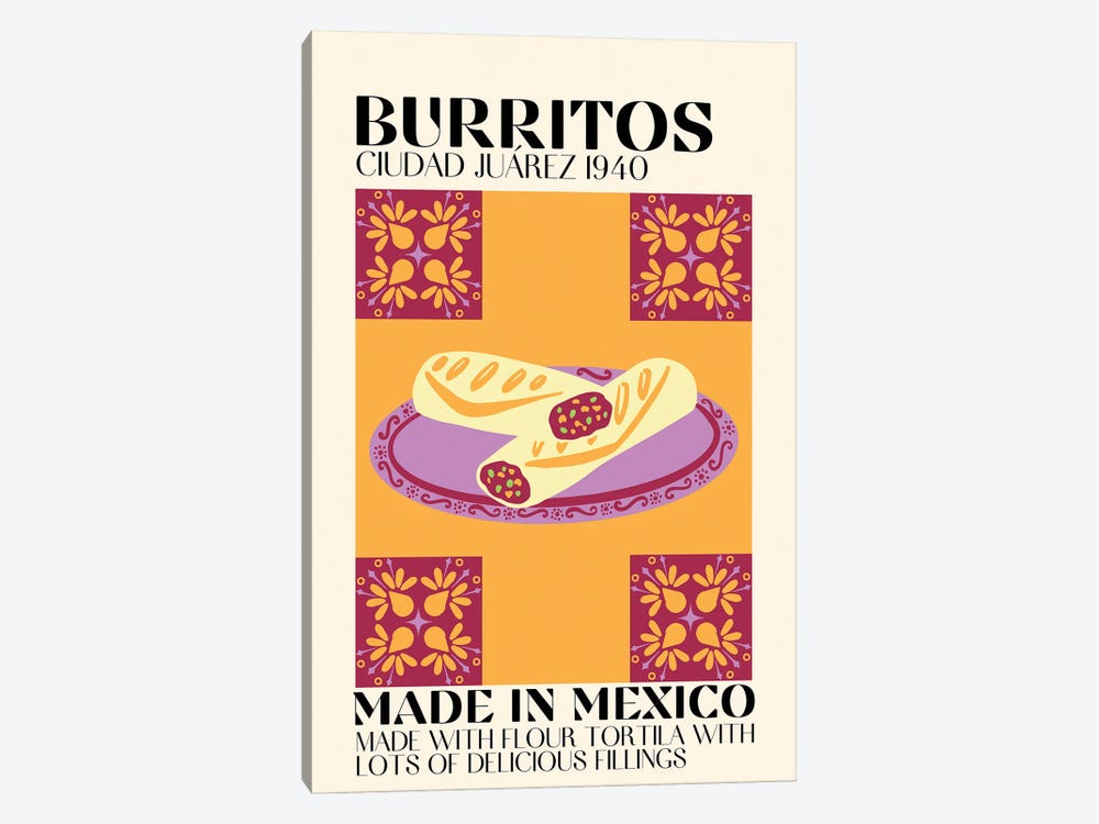 Burritos by Gaec Studio 1-piece Canvas Art Print