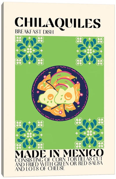 Chilaquilas Canvas Art Print - Mexican Cuisine Art