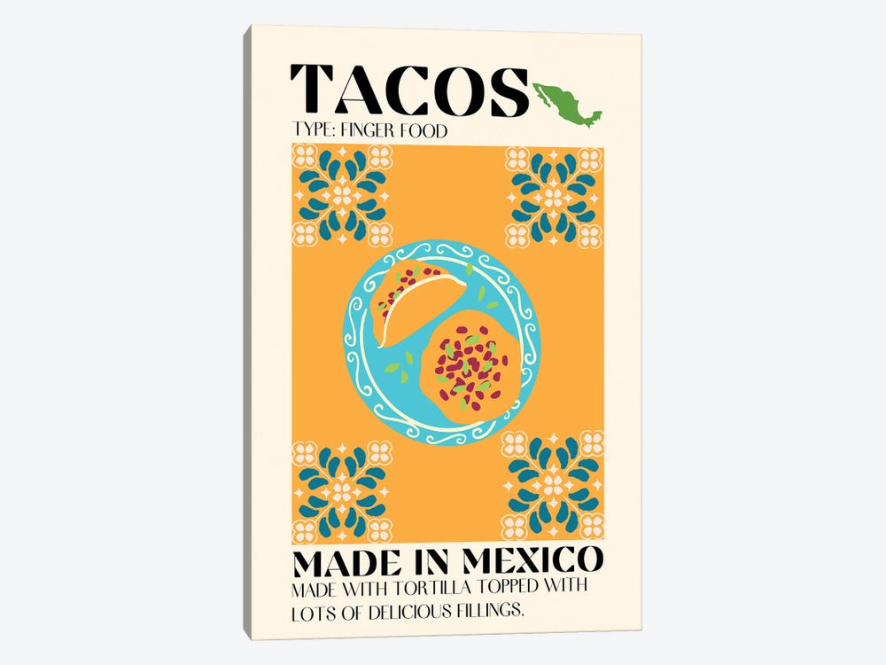 Tacos by Gaec Studio 1-piece Canvas Art