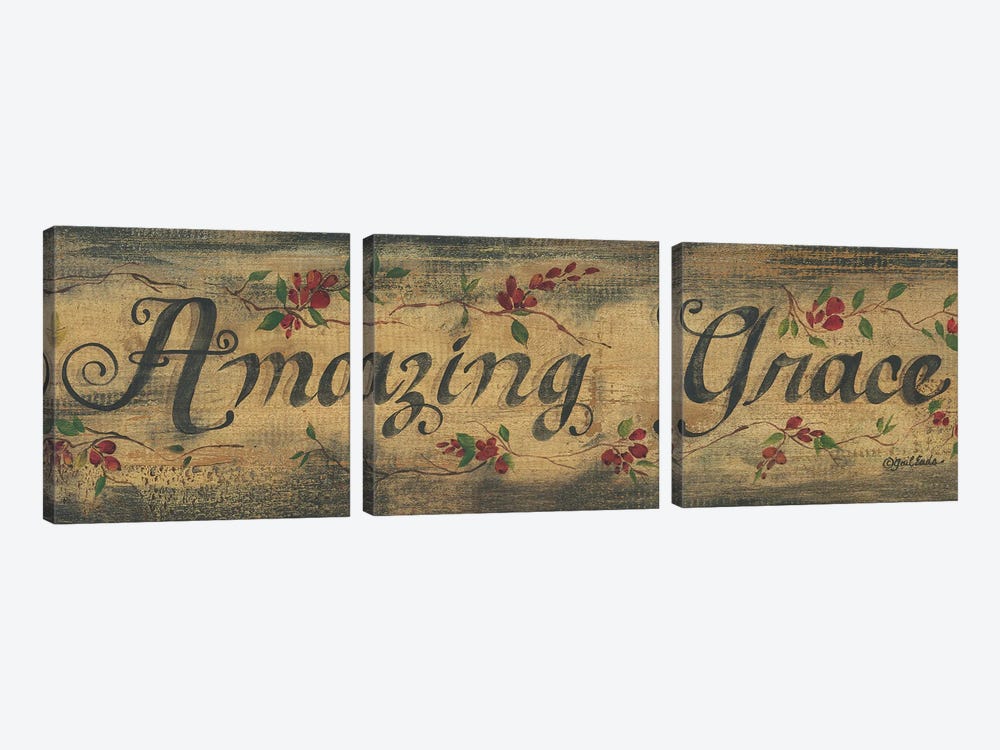 Amazing Grace by Gail Eads 3-piece Canvas Wall Art