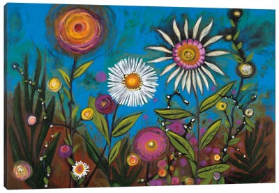 Wild Flower Canvas Art Print - Daisy Art