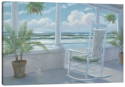 Coastal Porch I Canvas Art Print - Furniture