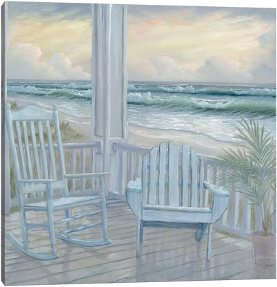 Coastal Porch II Canvas Art Print