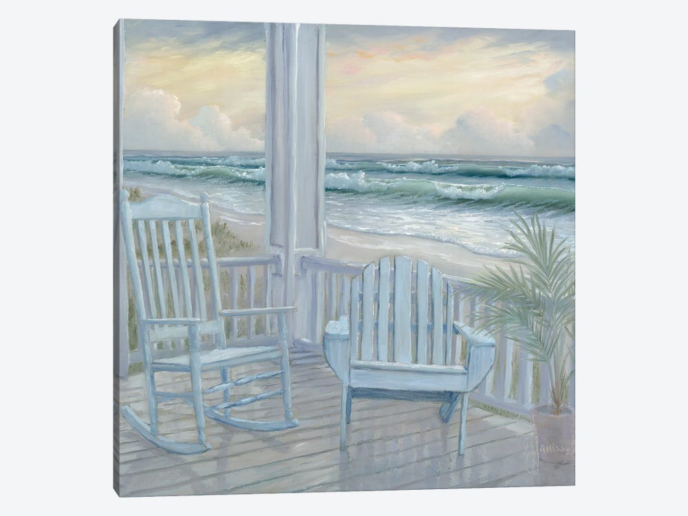 Coastal Porch II by Georgia Janisse 1-piece Canvas Print