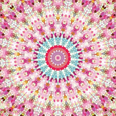 Arabesque - Gypsy In Summer Pink by Monika Strigel art print