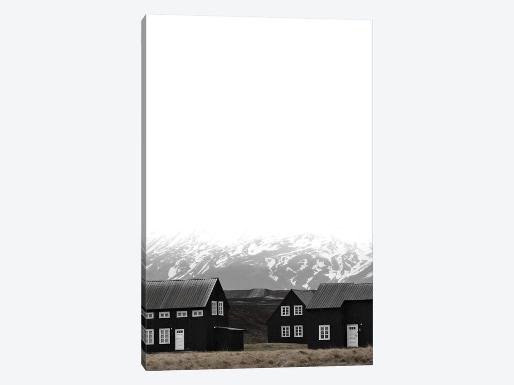 Black Houses Of Iceland I by Monika Strigel 1-piece Canvas Art