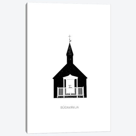 Black Church III Iceland Budir Canvas Print #GEL107} by Monika Strigel Canvas Art Print
