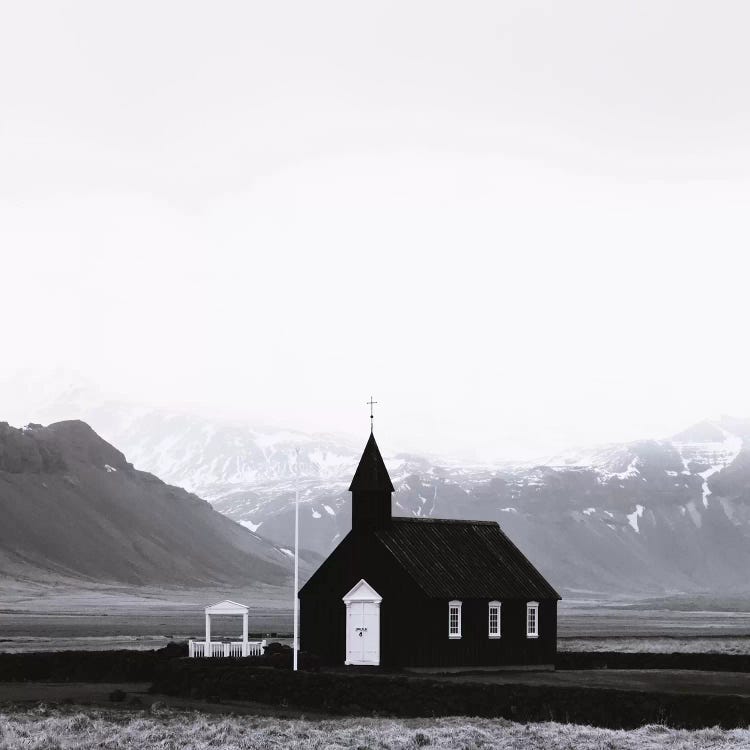 Black Church Budir II Square by Monika Strigel wall art