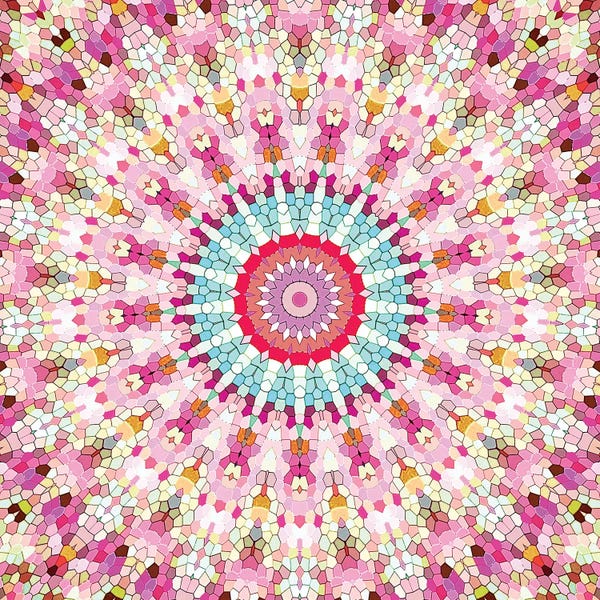 Mandalas: Arabesque - Gypsy In Summer Pink by Monika Strigel