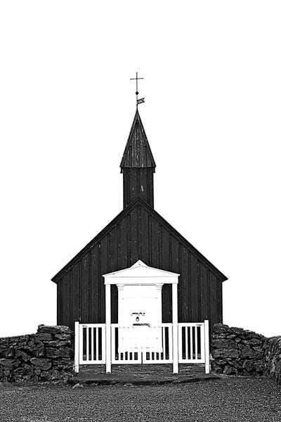 Snaefellsnes: Black Church Iceland Budir by Monika Strigel