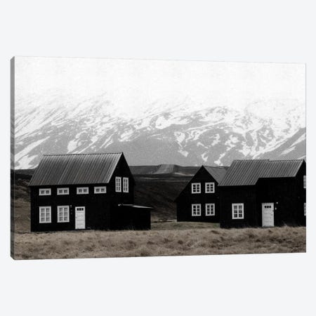 Black Houses Of Iceland II Canvas Print #GEL117} by Monika Strigel Canvas Artwork
