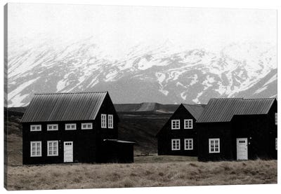 Black Houses Of Iceland II Canvas Art Print - Monika Strigel