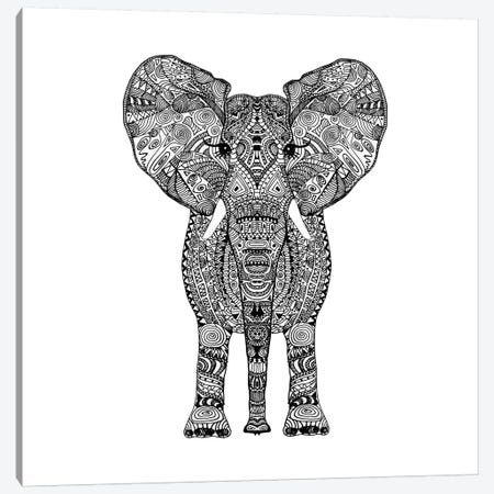 Aztec Elephant Canvas Print #GEL15} by Monika Strigel Art Print
