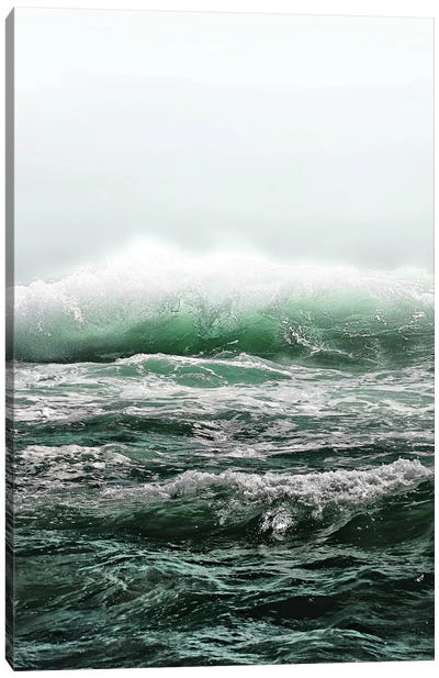 Big Splash Emerald Sea Canvas Art Print - Monika Strigel