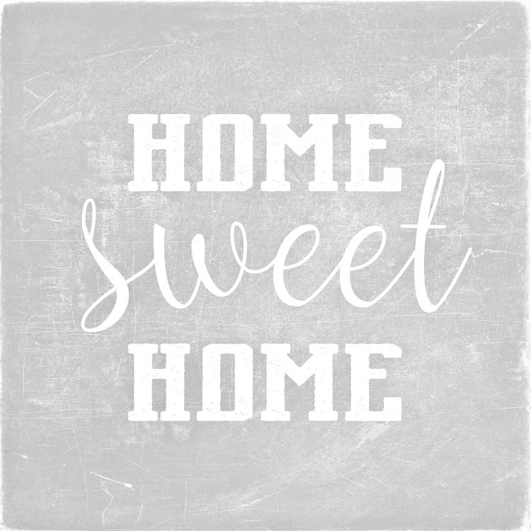 Home Sweet Home Light Grey Square