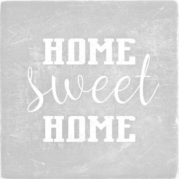 Home Sweet Home Light Grey Square