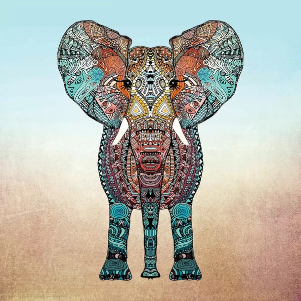 Indian Décor: Boho Summer Elephant by Monika Strigel
