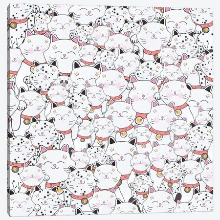 Find The Panda Canvas Print #GEL22} by Monika Strigel Art Print