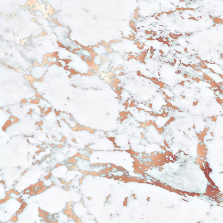 Rosegold Marble Square by Monika Strigel wall art