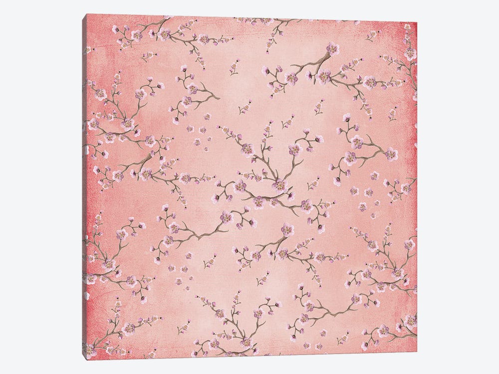 Sakura Love Blush VI Square by Monika Strigel 1-piece Canvas Wall Art