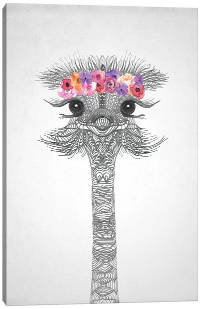 Flower Girl II Canvas Art Print - Ostrich Art