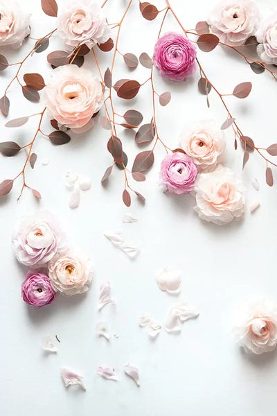 French Country Décor: Spring Flowers Bouquet Roses by Monika Strigel
