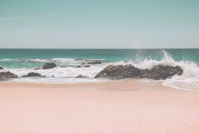 Sunny Beach Mexico by Monika Strigel framed canvas print