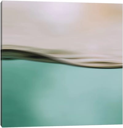 Water Motion I Square Canvas Art Print - Abstract Photography