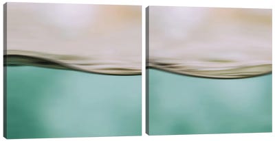 Water Motion Diptych Canvas Art Print - Monika Strigel