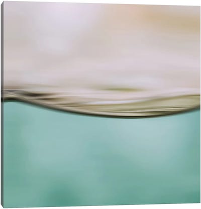 Water Motion II Square Canvas Art Print - Abstract Photography