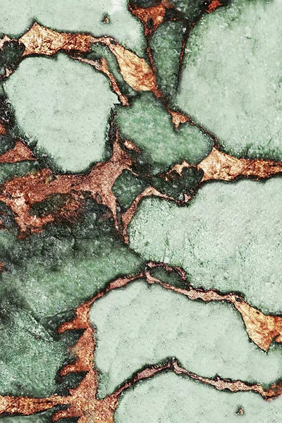 Pantone: Gemstone And Gold - Pea Green by Monika Strigel