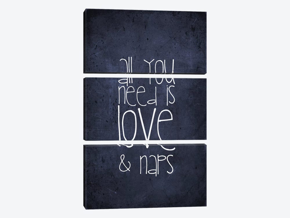 All You Need Is Love And Naps 3-piece Canvas Artwork