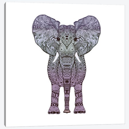 Purple Elephant Canvas Print #GEL56} by Monika Strigel Canvas Print