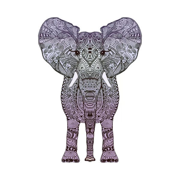 Indian Décor: Purple Elephant by Monika Strigel