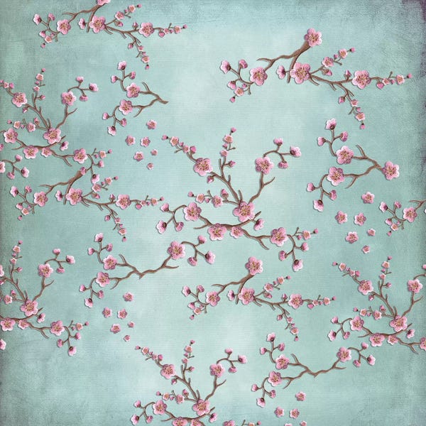 Floral & Botanical Patterns: Sakura - Love Grey by Monika Strigel