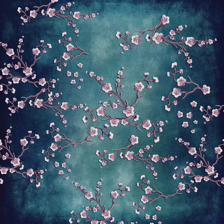 Sakura - Love Teal by Monika Strigel wall art