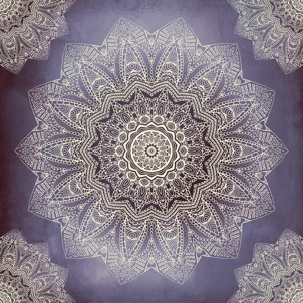 Middle Eastern Décor: Serendipity - Indigo And Cream by Monika Strigel