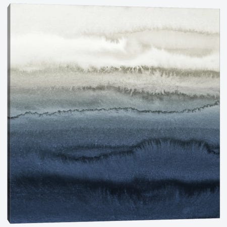 Within The Tide - Blue Crashing Waves Canvas Print #GEL84} by Monika Strigel Canvas Art