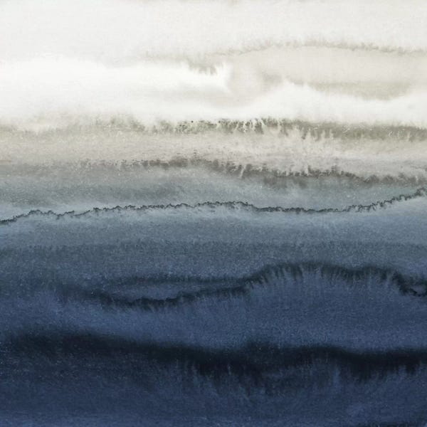 Zen Bedroom: Within The Tide - Blue Crashing Waves by Monika Strigel