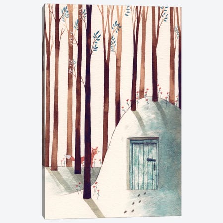 Forest Fox Canvas Print #GEM12} by Gemma Capdevila Canvas Print