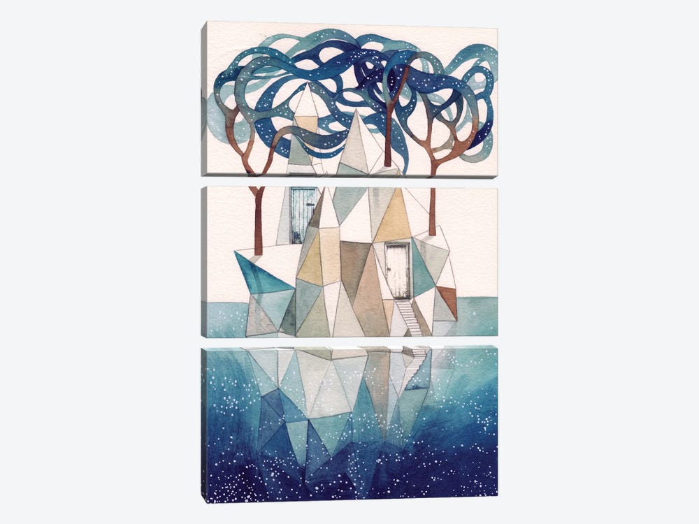Iceberg III by Gemma Capdevila 3-piece Canvas Art Print