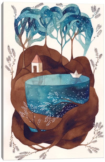 Island I Canvas Art Print - Children's Illustrations 