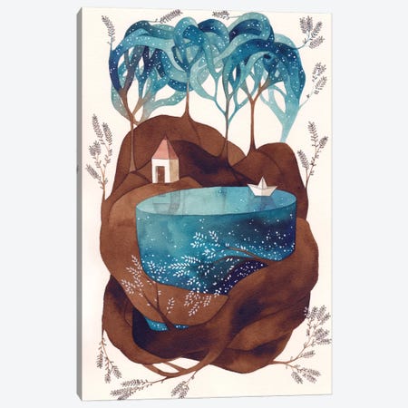 Island I Canvas Print #GEM18} by Gemma Capdevila Canvas Print