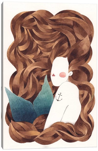 Mermaid Canvas Art Print - Gemma Capdevila