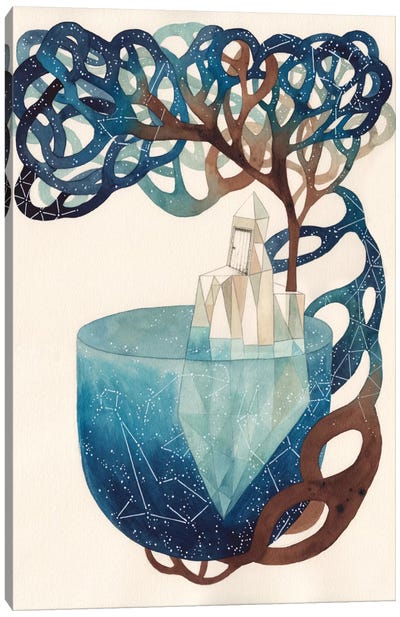 Blue Universe Canvas Art Print - Gemma Capdevila