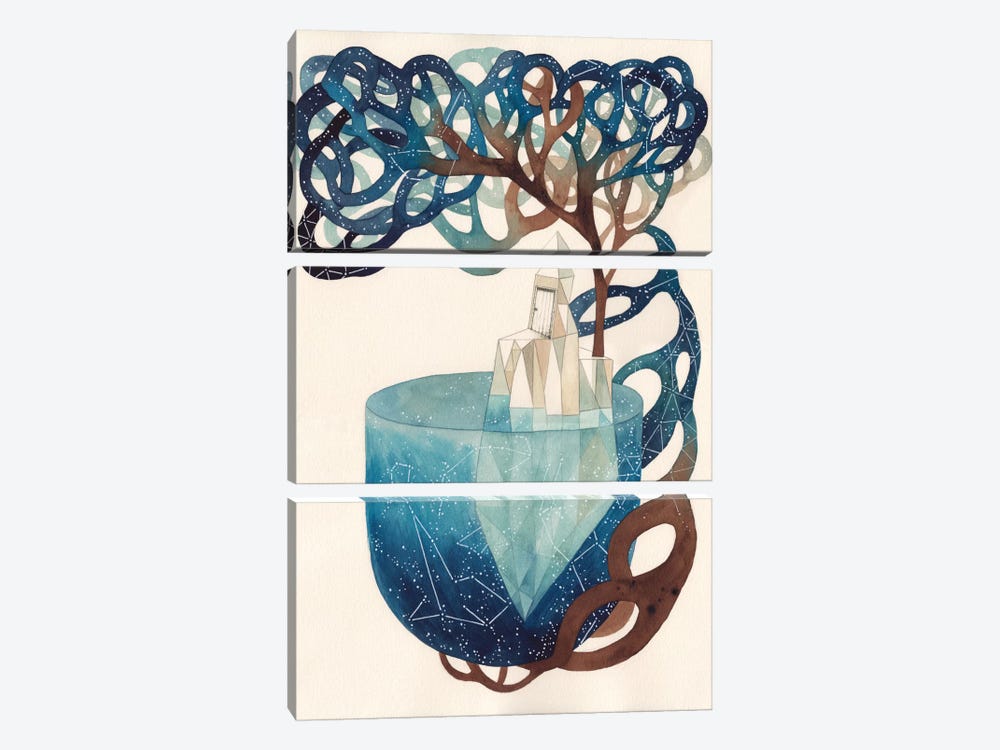 Blue Universe by Gemma Capdevila 3-piece Canvas Art