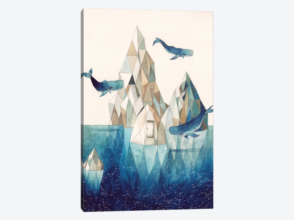 Whale Iceberg by Gemma Capdevila 1-piece Canvas Art