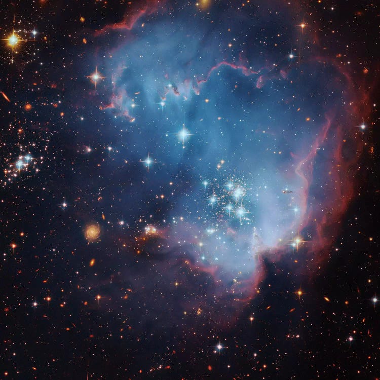 Star Forming Region In The Small Magellanic Cloud (NGC 602)