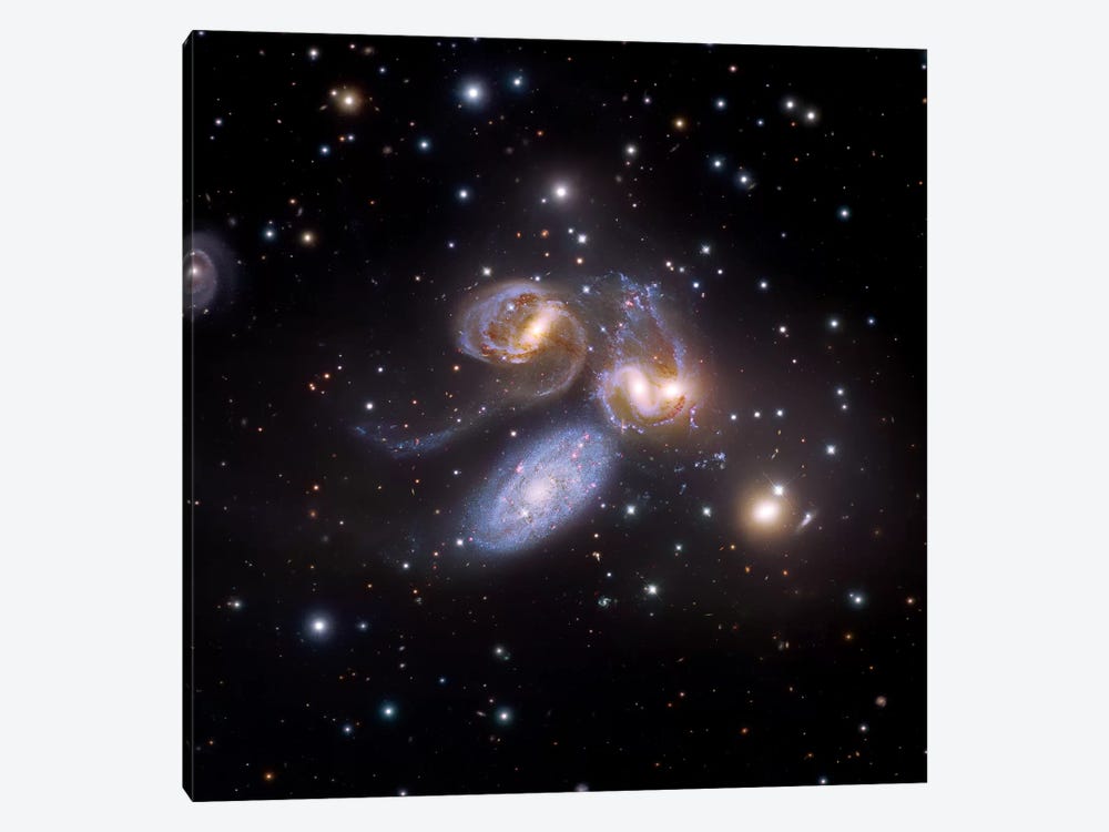 Stephan's Quintet, Compact Galactic Group In Pegasus Composite Image by Robert Gendler 1-piece Canvas Wall Art